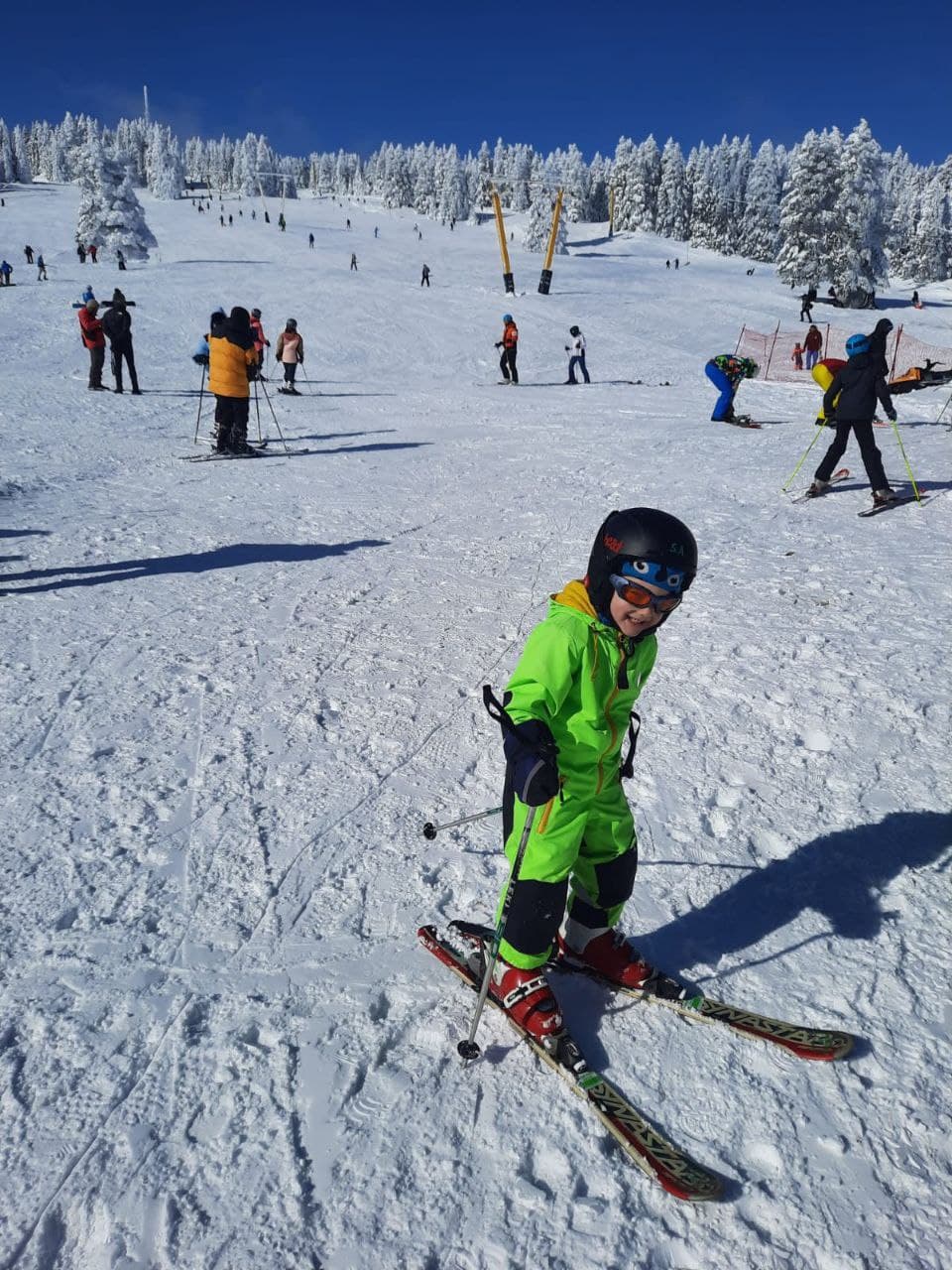 Салих на горнолыжке